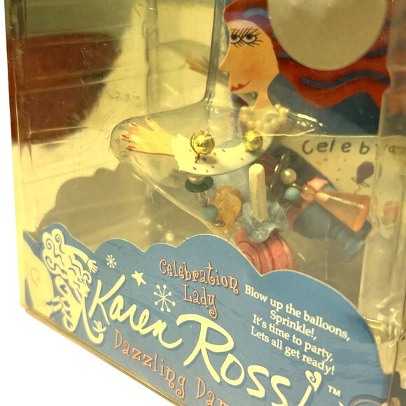 Karen Rossi Hanging "Celebrate" Mobile Woman Figurine Decor Ornament Vintage NEW - Picture 3 of 4